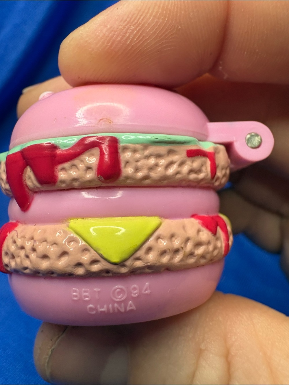 Vintage 1994 Mimi & the Goo Goos Scoffy & Her Burger Compact Bluebird Toys - Picture 4 of 6